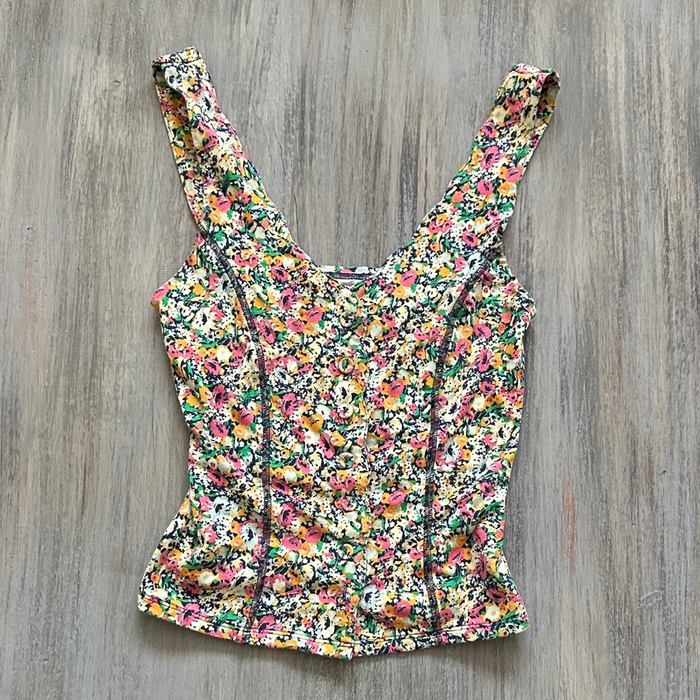 Kimchi Blue Multicolor Floral Blouse